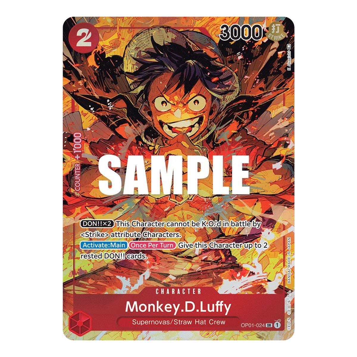 Item Monkey.D.Luffy - SR Parallel OP01-024 - OP01 Romance Dawn
