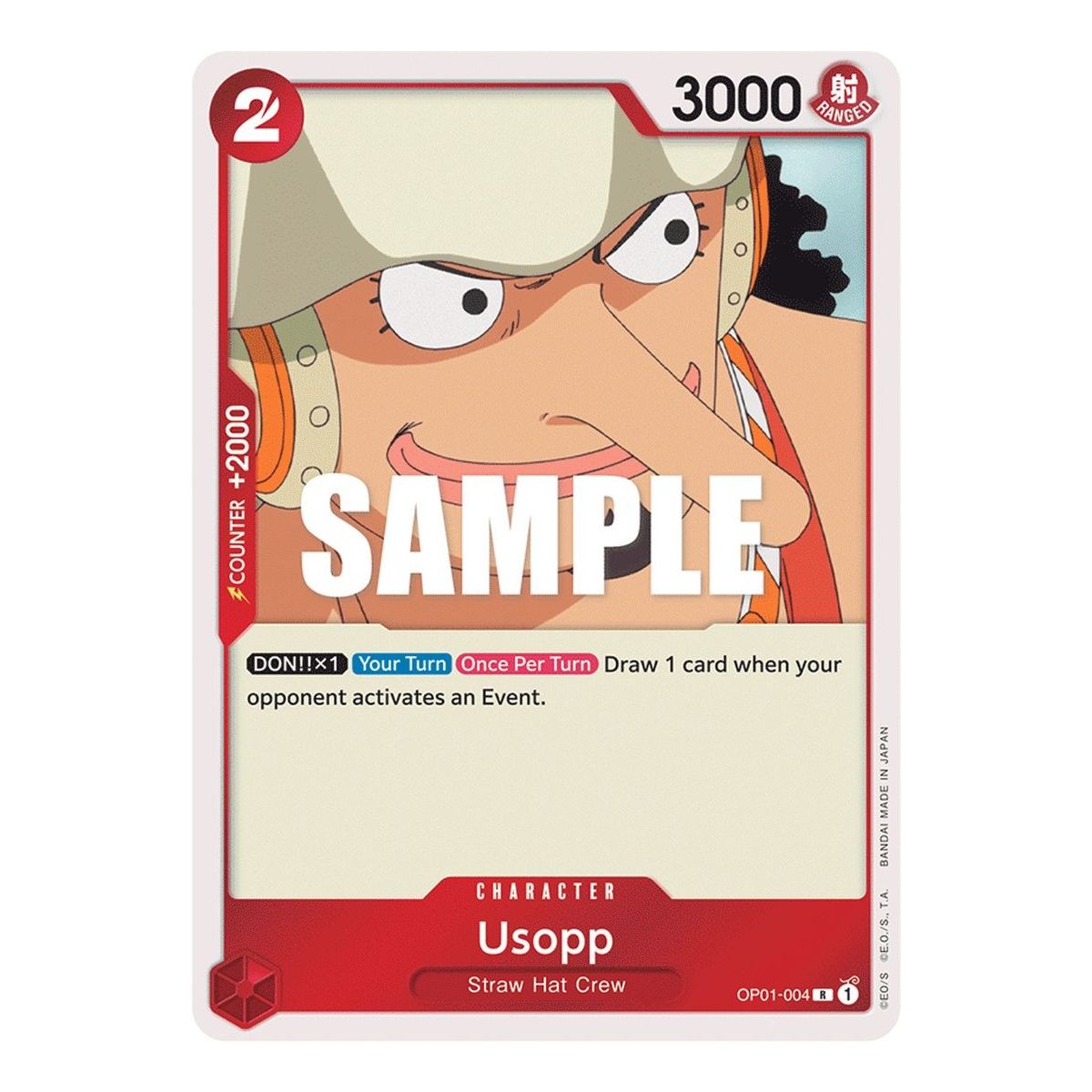 Item Usopp - R  OP01-004 - OP01 Romance Dawn