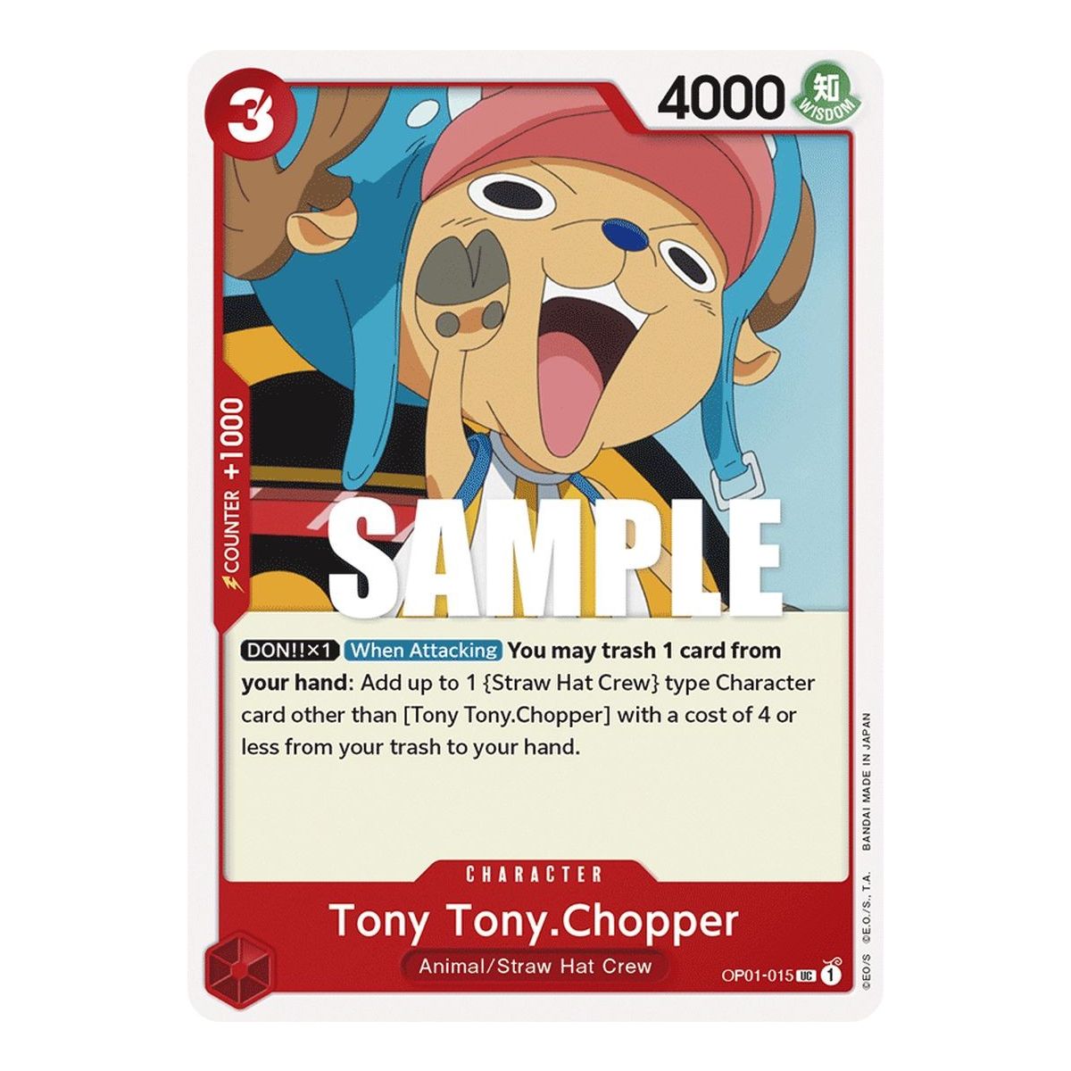 Item Tony Tony.Chopper - UC  OP01-015 - OP01 Romance Dawn