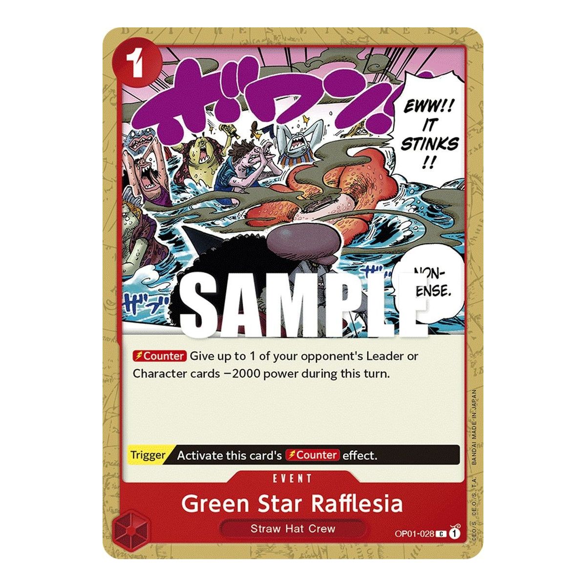 Item Green Star Rafflesia - C  OP01-028 - OP01 Romance Dawn