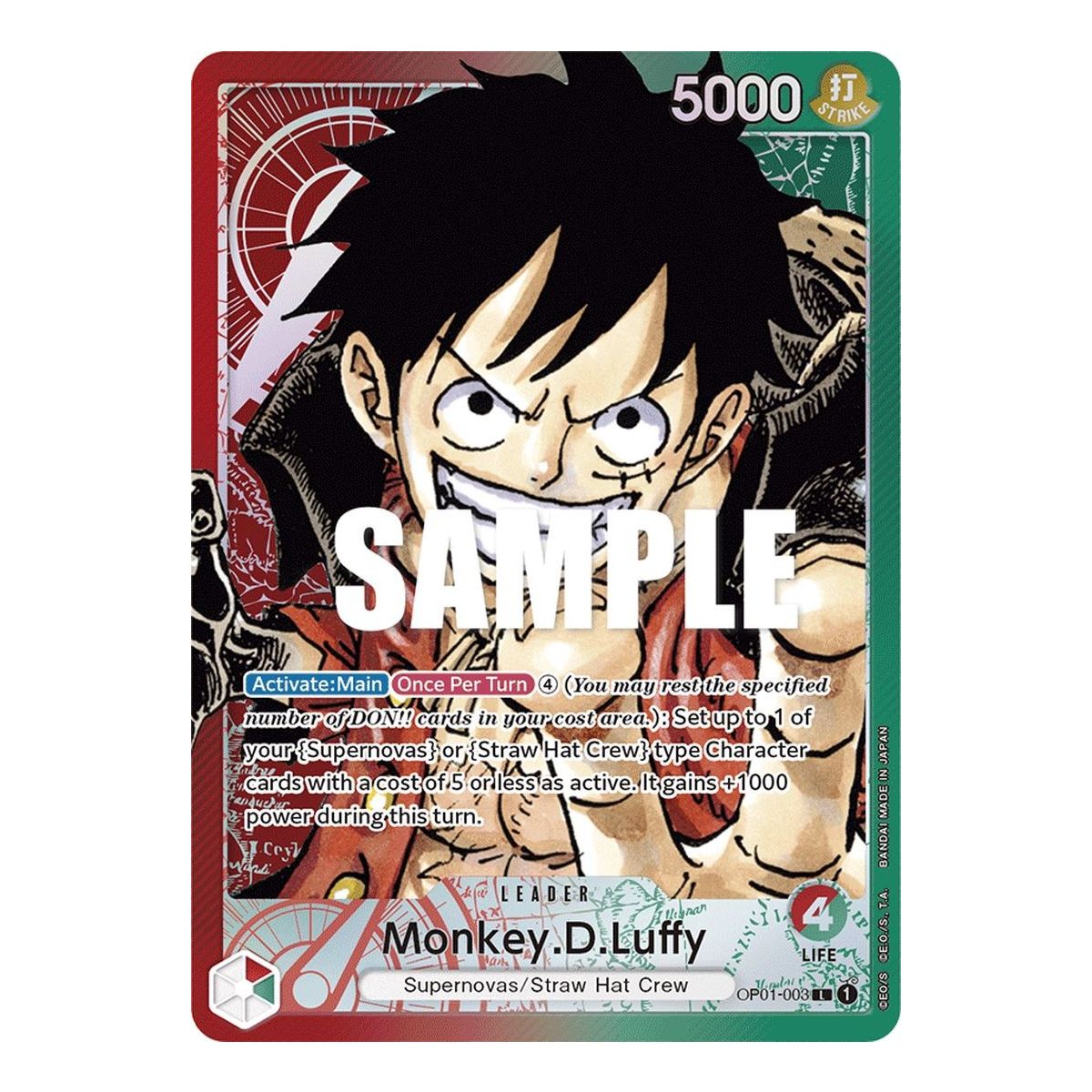 Item Monkey.D.Luffy - L Parallel OP01-003 - OP01 Romance Dawn