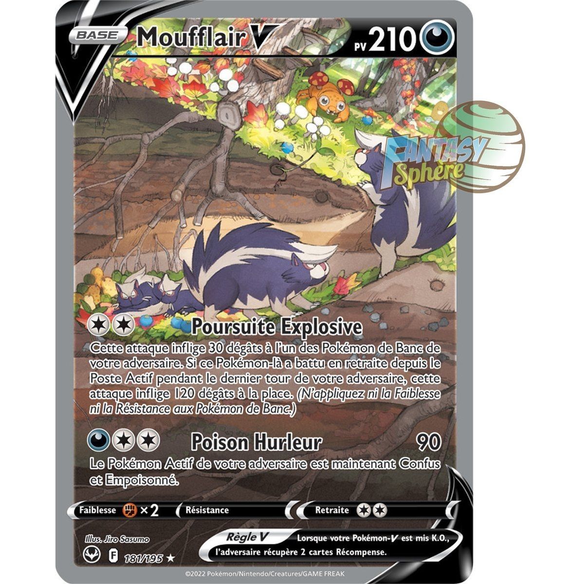 Moufflair V - Full Art Ultra Rare 181/195 - Epee et Bouclier 12 Tempete Argentée