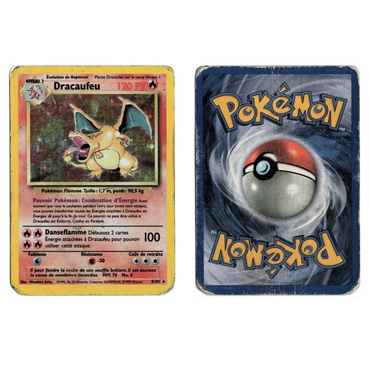 Item Dracaufeu 4/102 Set de Base Holo Unlimited Français Voir Scan