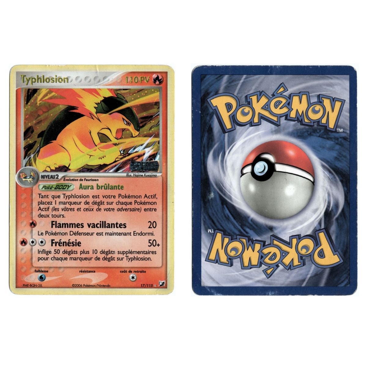 Typhlosion 17/115 EX Forces Cachées Holo Unlimited Français Voir Scan