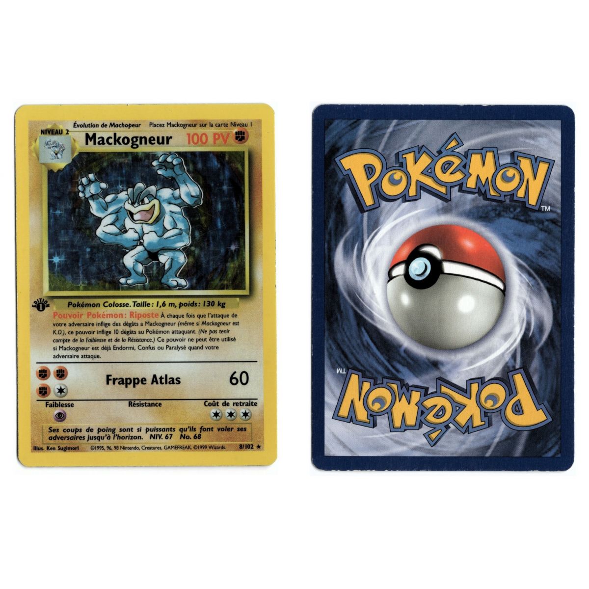 Mackogneur 8/102 Set de Base Holo 1st Français Voir Scan
