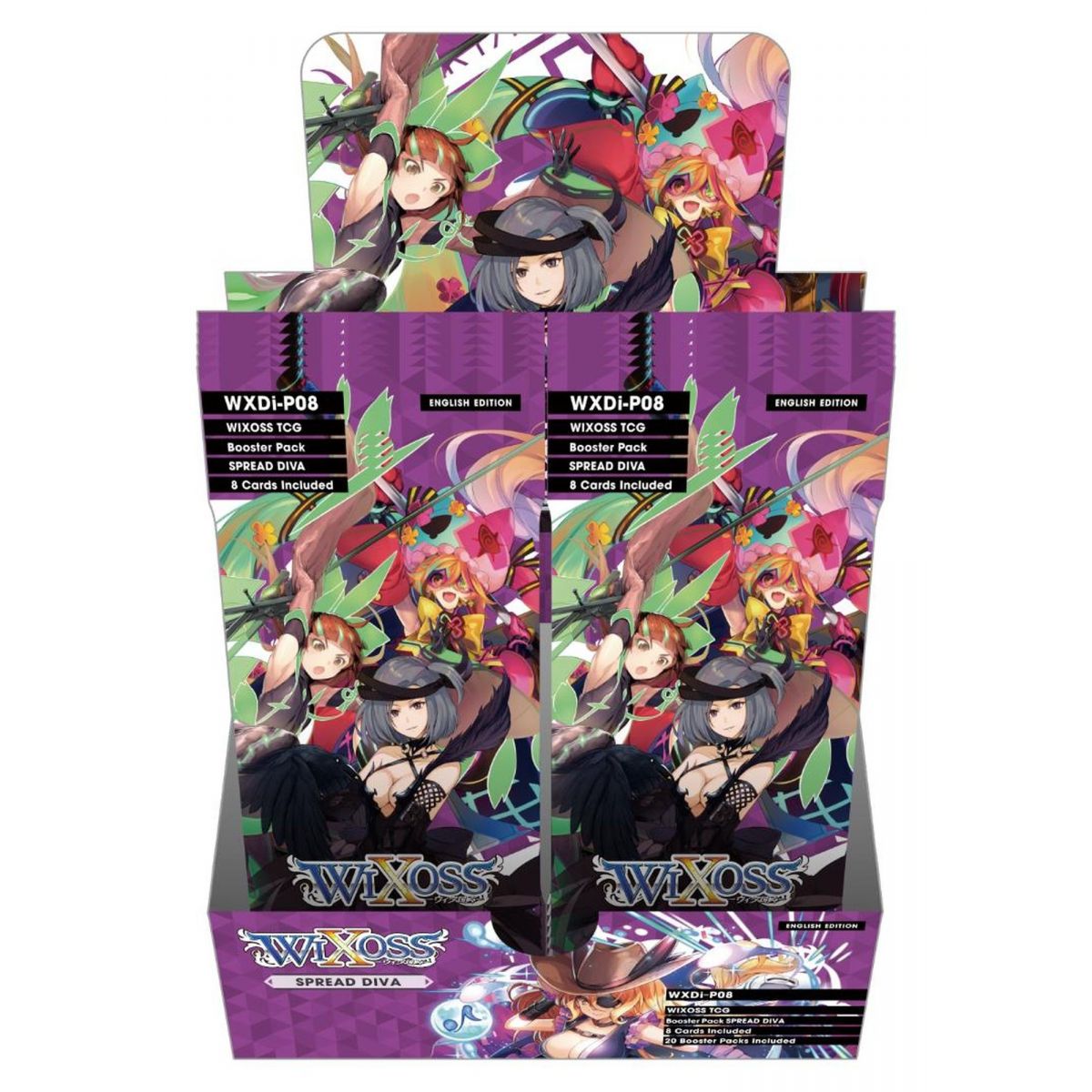 WIXOSS - Display - Boite de 20 Boosters - P08 Spread Diva - EN