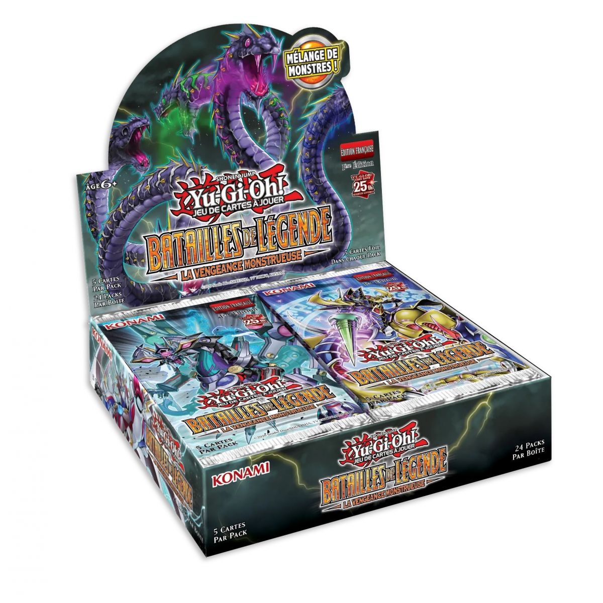 Yu-Gi-Oh! - Display - Boite de 24 Boosters - Batailles de Légende : La Vengeance Monstrueuse - FR