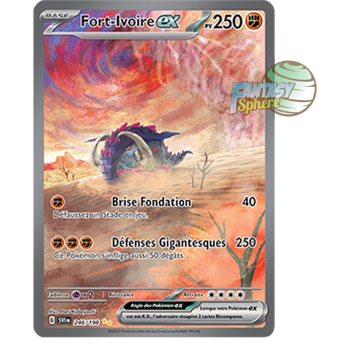 Item Fort-Ivoire EX - Special Illustration Rare 246/198 - Ecarlate et Violet