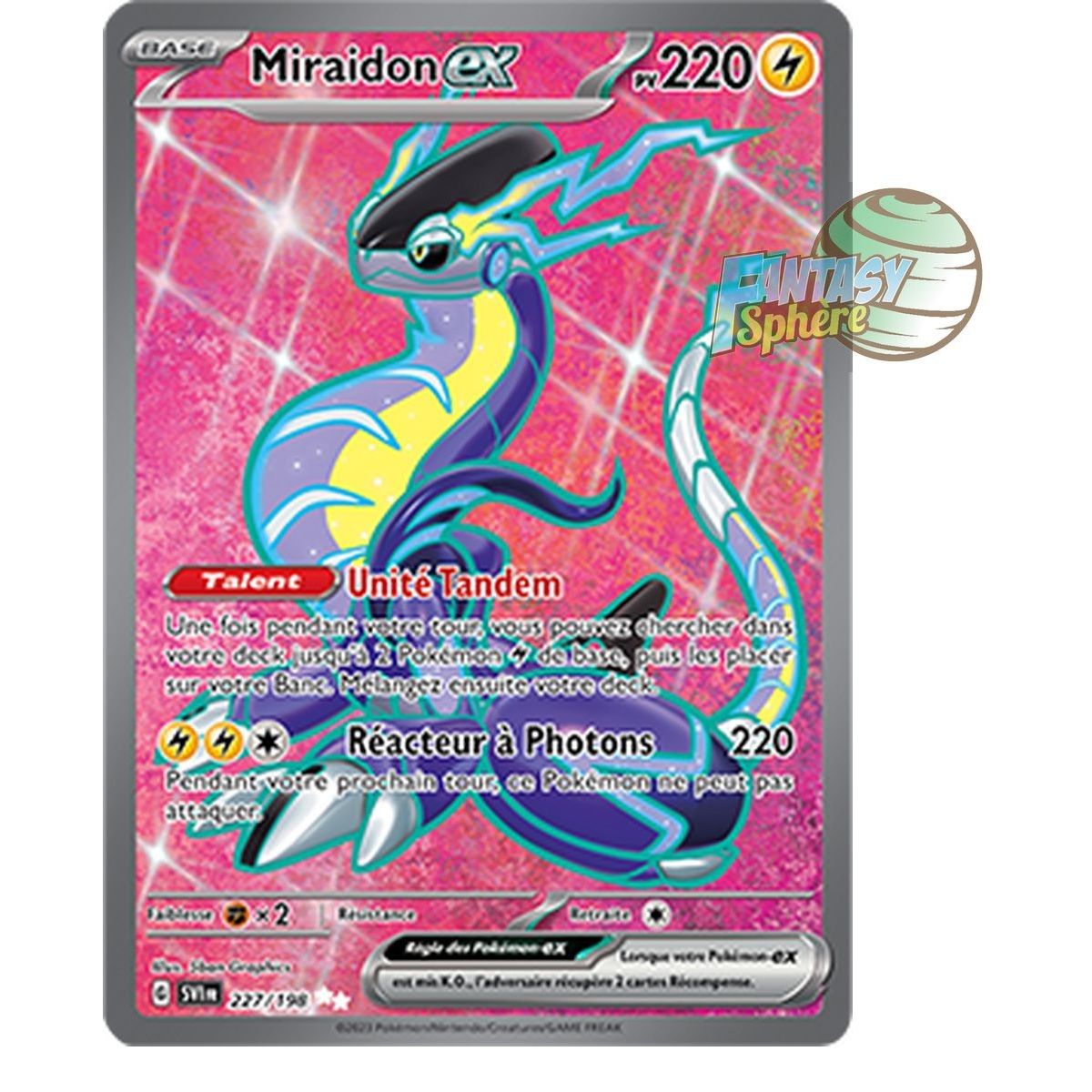 Miraidon EX - Ultra Rare 227/198 - Ecarlate et Violet