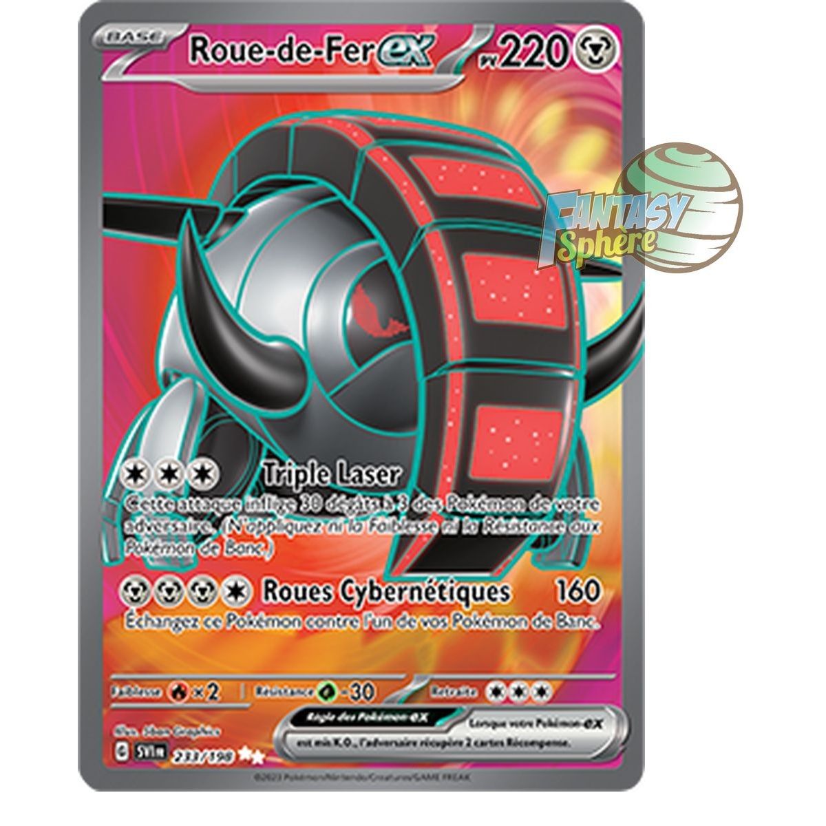 Roue-de-Fer EX - Ultra Rare 233/198 - Ecarlate et Violet