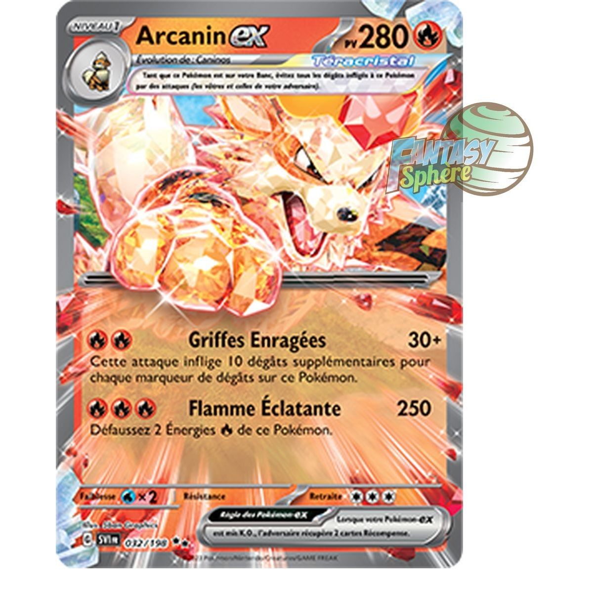 Arcanin EX - Double Rare 32/198 - Ecarlate et Violet