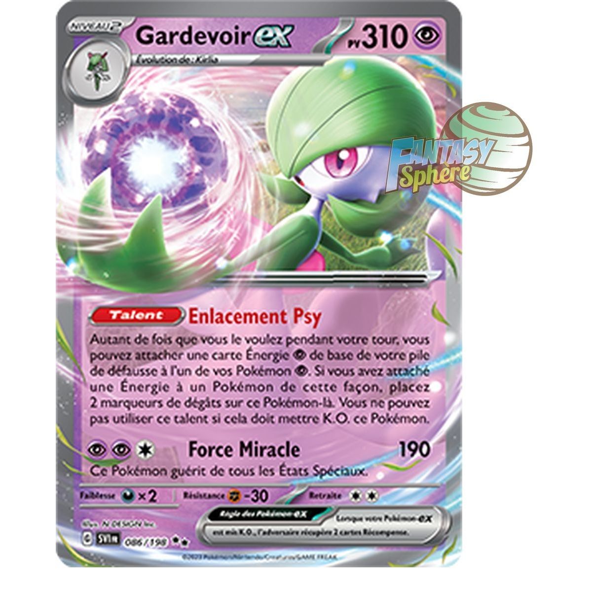 Gardevoir EX - Double Rare 86/198 - Ecarlate et Violet