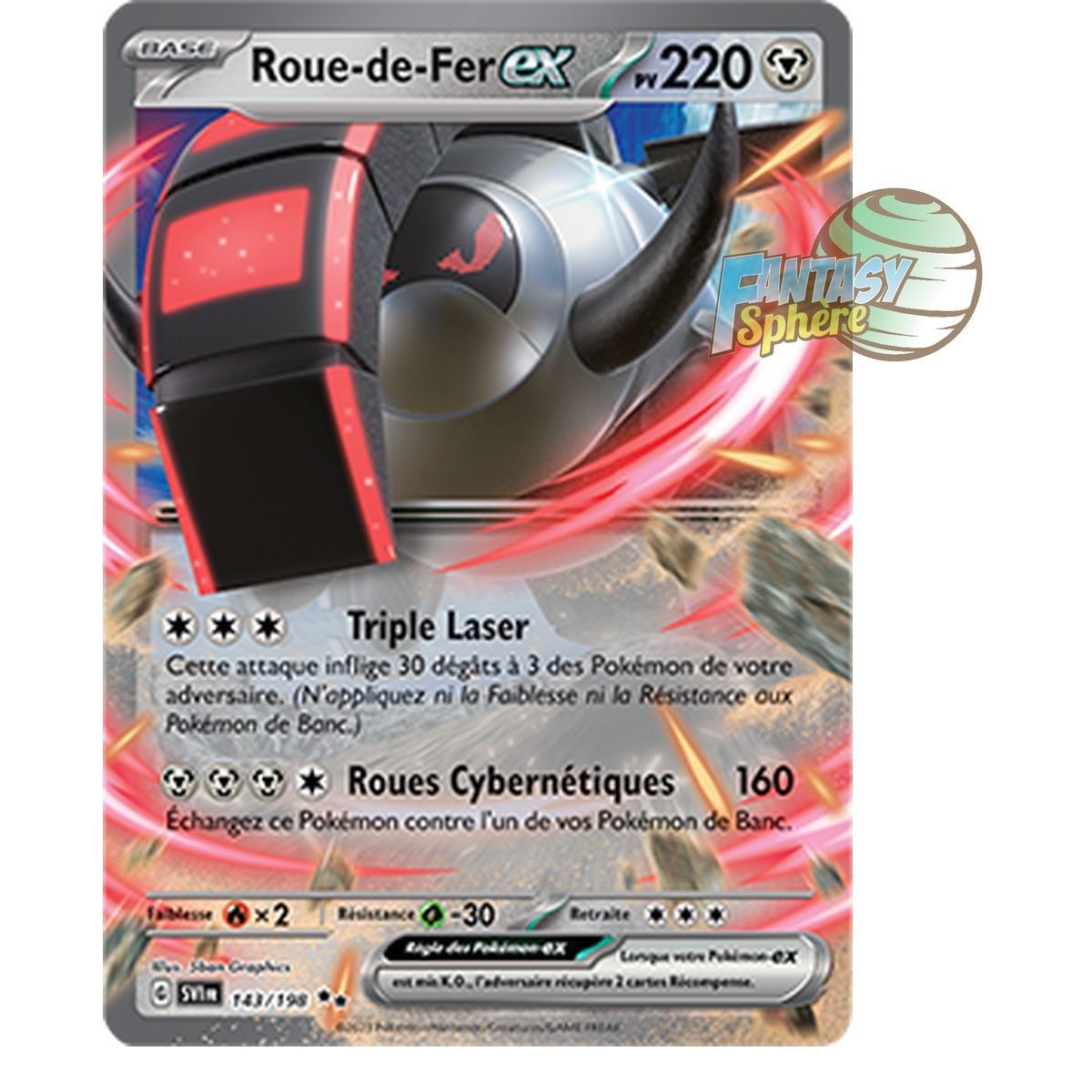 Roue-de-Fer EX - Double Rare 143/198 - Ecarlate et Violet