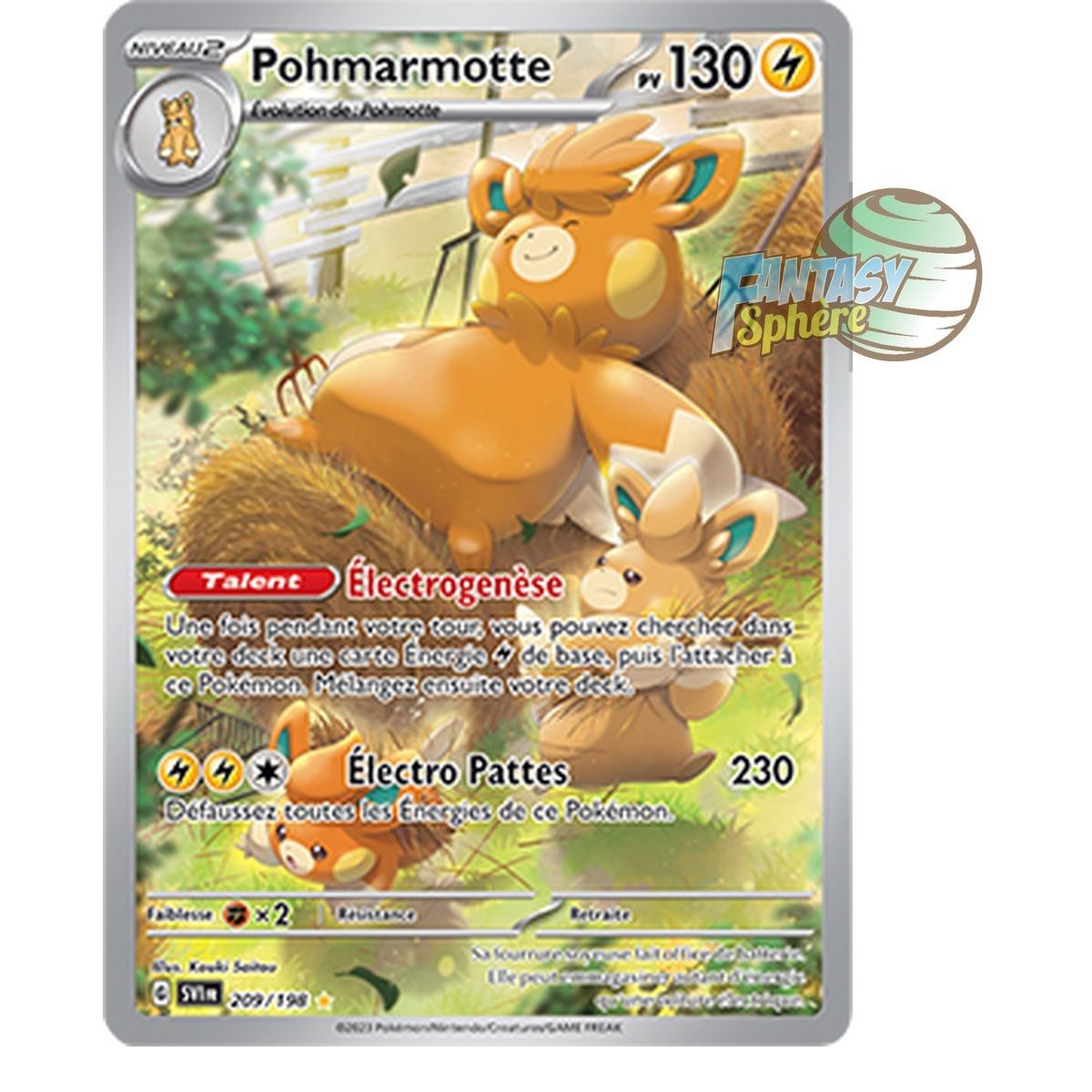 Pohmarmotte - Illustration Rare 209/198 - Ecarlate et Violet
