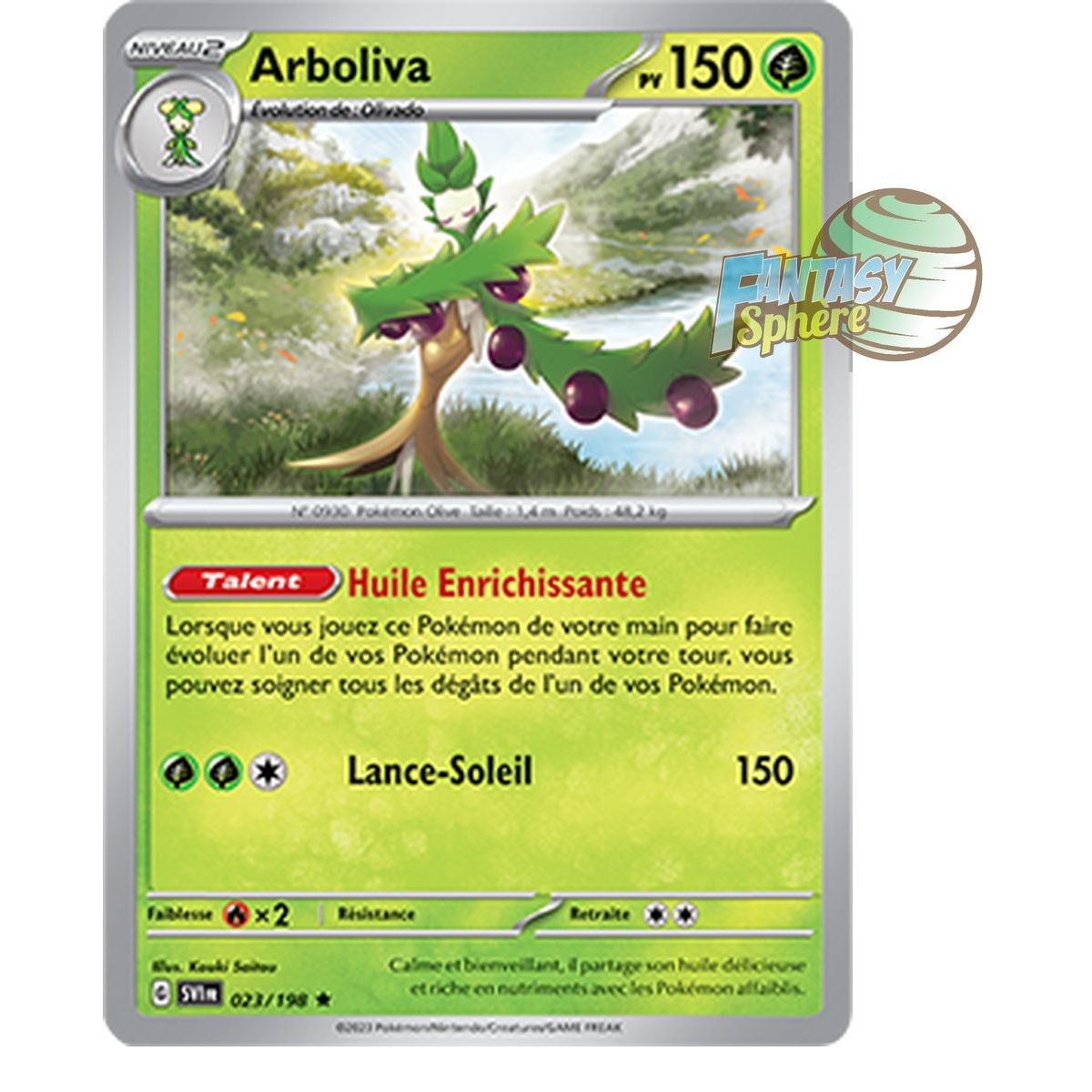 Arboliva - Holo Rare 23/198 - Ecarlate et Violet