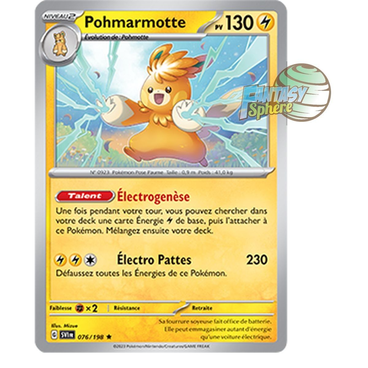 Pohmarmotte - Holo Rare 76/198 - Ecarlate et Violet