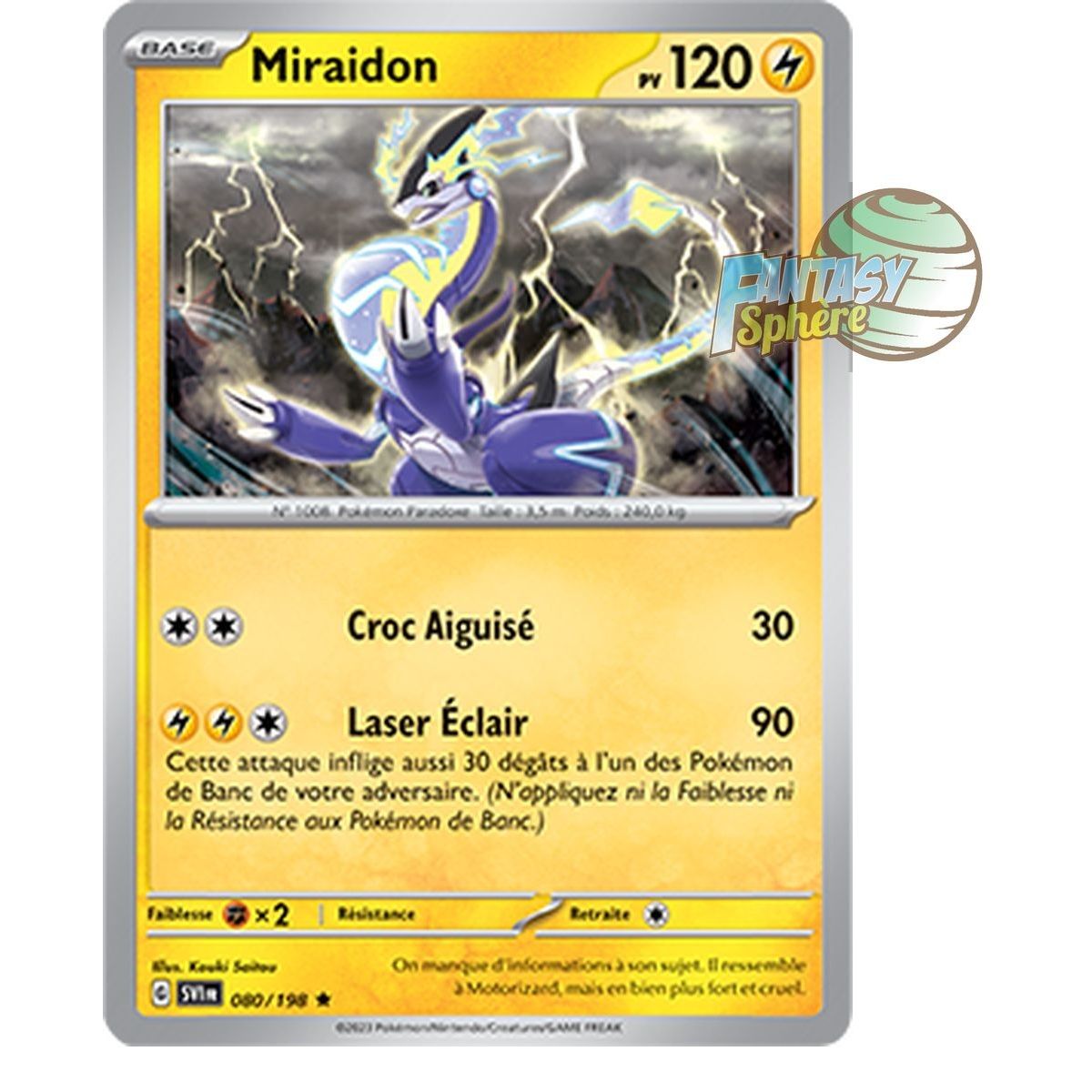 Miraidon - Holo Rare 80/198 - Ecarlate et Violet