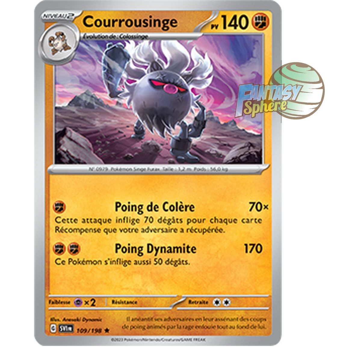 Courrousinge - Holo Rare 109/198 - Ecarlate et Violet