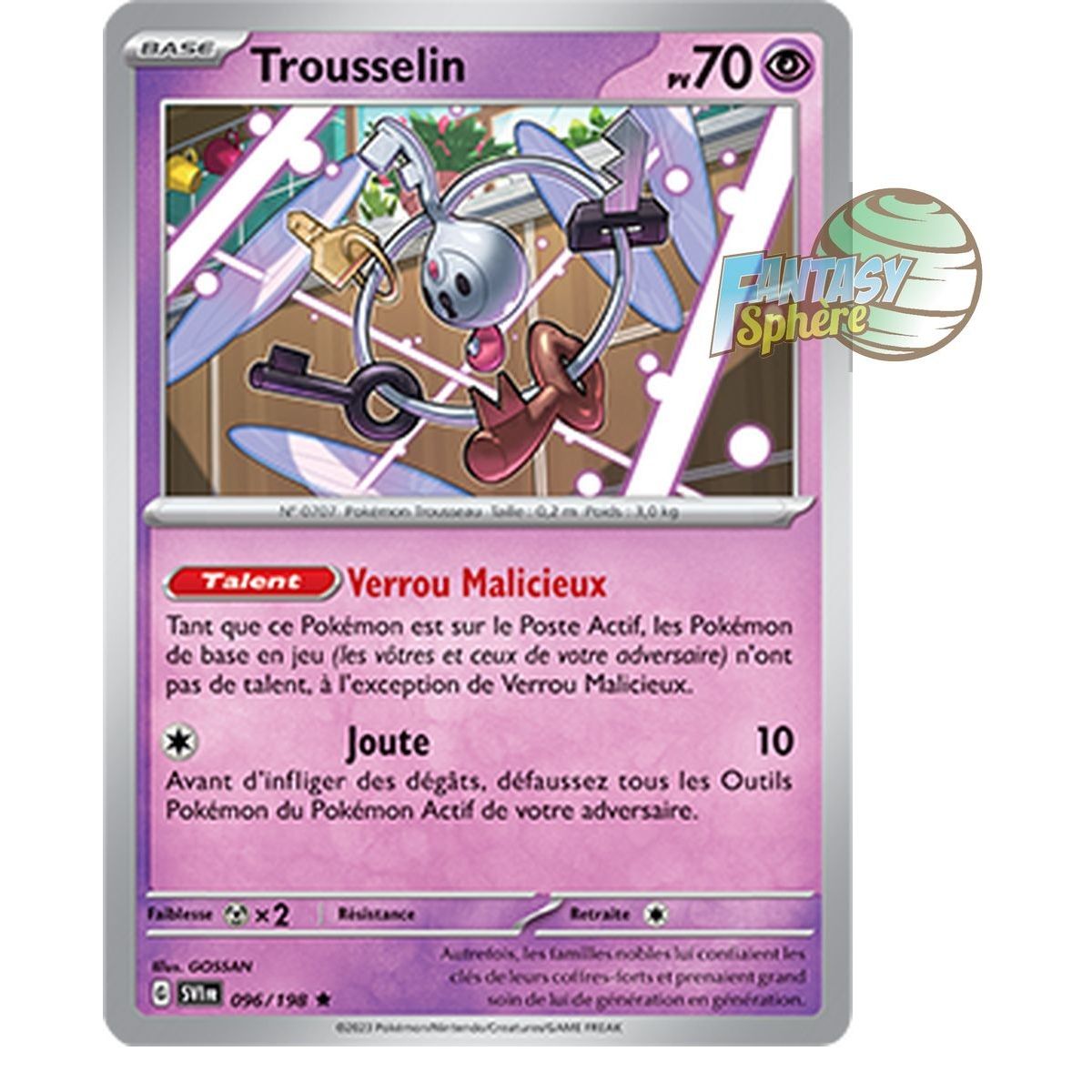 Trousselin - Holo Rare 96/198 - Ecarlate et Violet