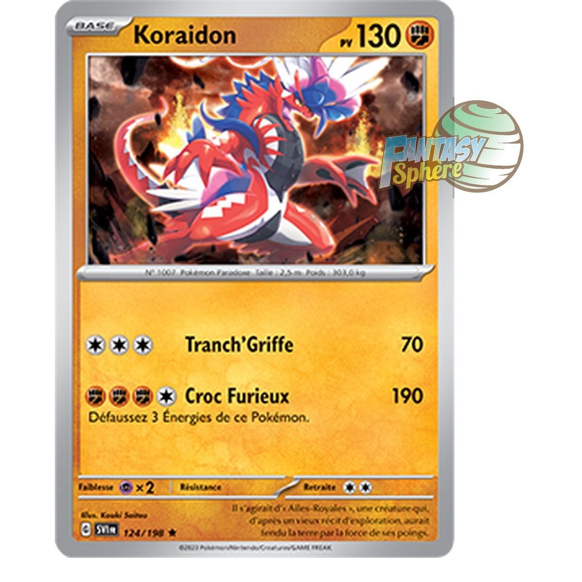 Koraidon - Holo Rare 124/198 - Ecarlate et Violet