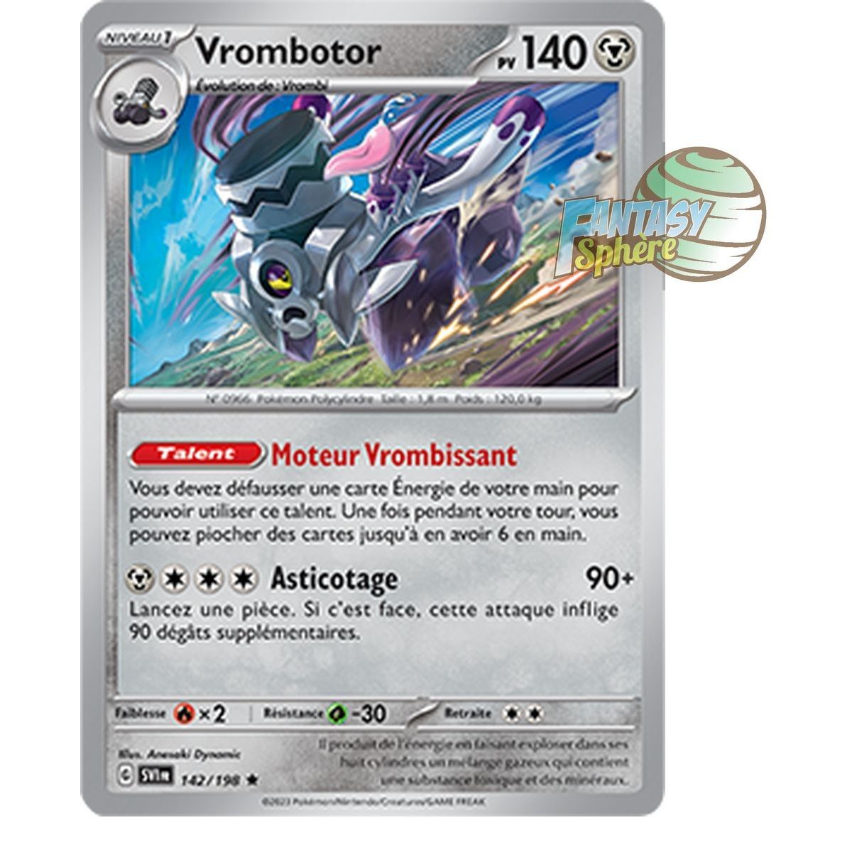 Vrombotor - Holo Rare 142/198 - Ecarlate et Violet