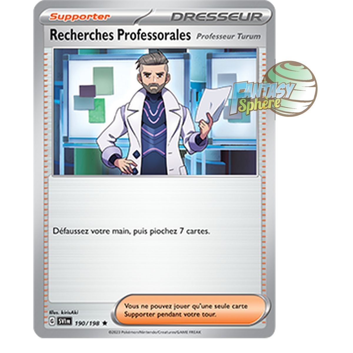 Recherches Professorales (Professeur Turum) - Holo Rare 190/198 - Ecarlate et Violet