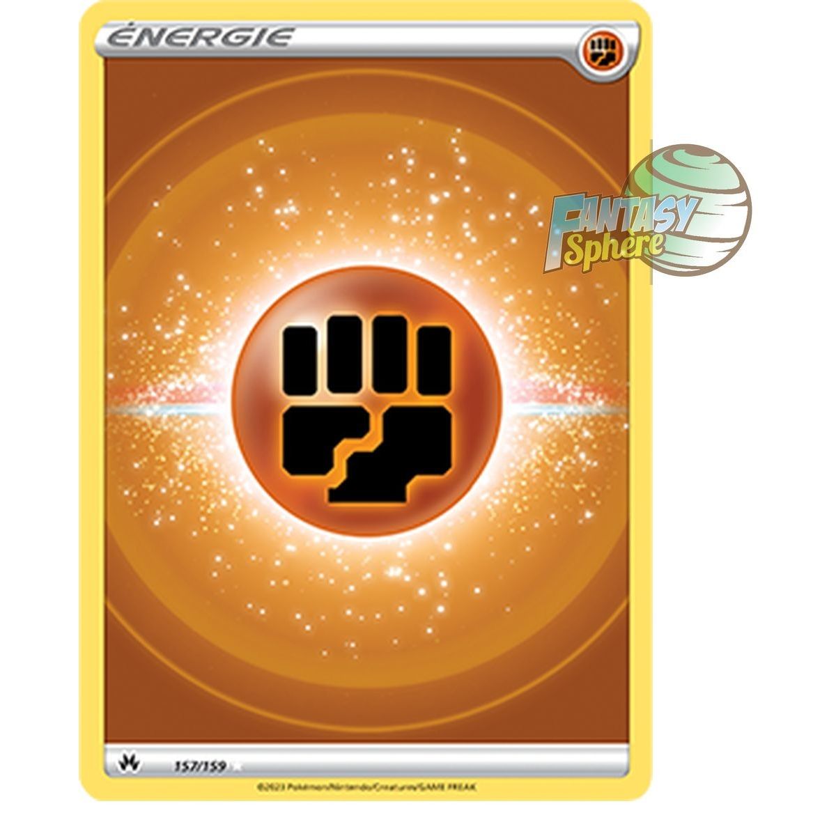 Item Énergie Fighting de base - Full Art Ultra Rare 157/159 - Epee et Bouclier 12.5 Zenith Supreme