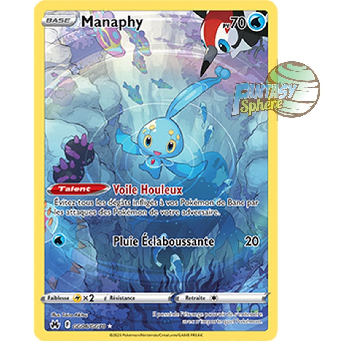 Item Manaphy - Rare GG06/GG70 - Epee et Bouclier 12.5 Zenith Supreme