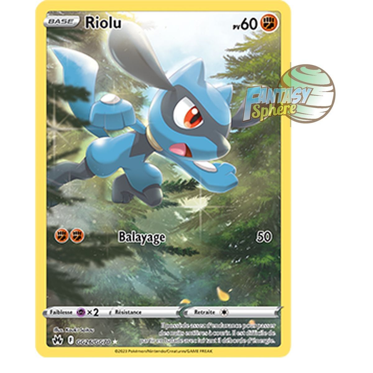 Riolu - Rare GG26/GG70 - Epee et Bouclier 12.5 Zenith Supreme