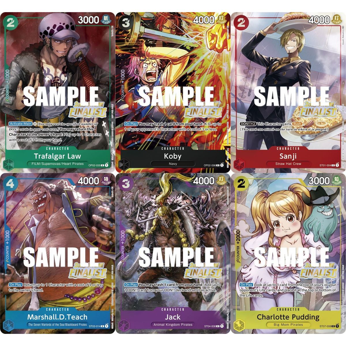 One Piece - Tournament Promo - Offline Regional 2023 Finalist Card Set - EN