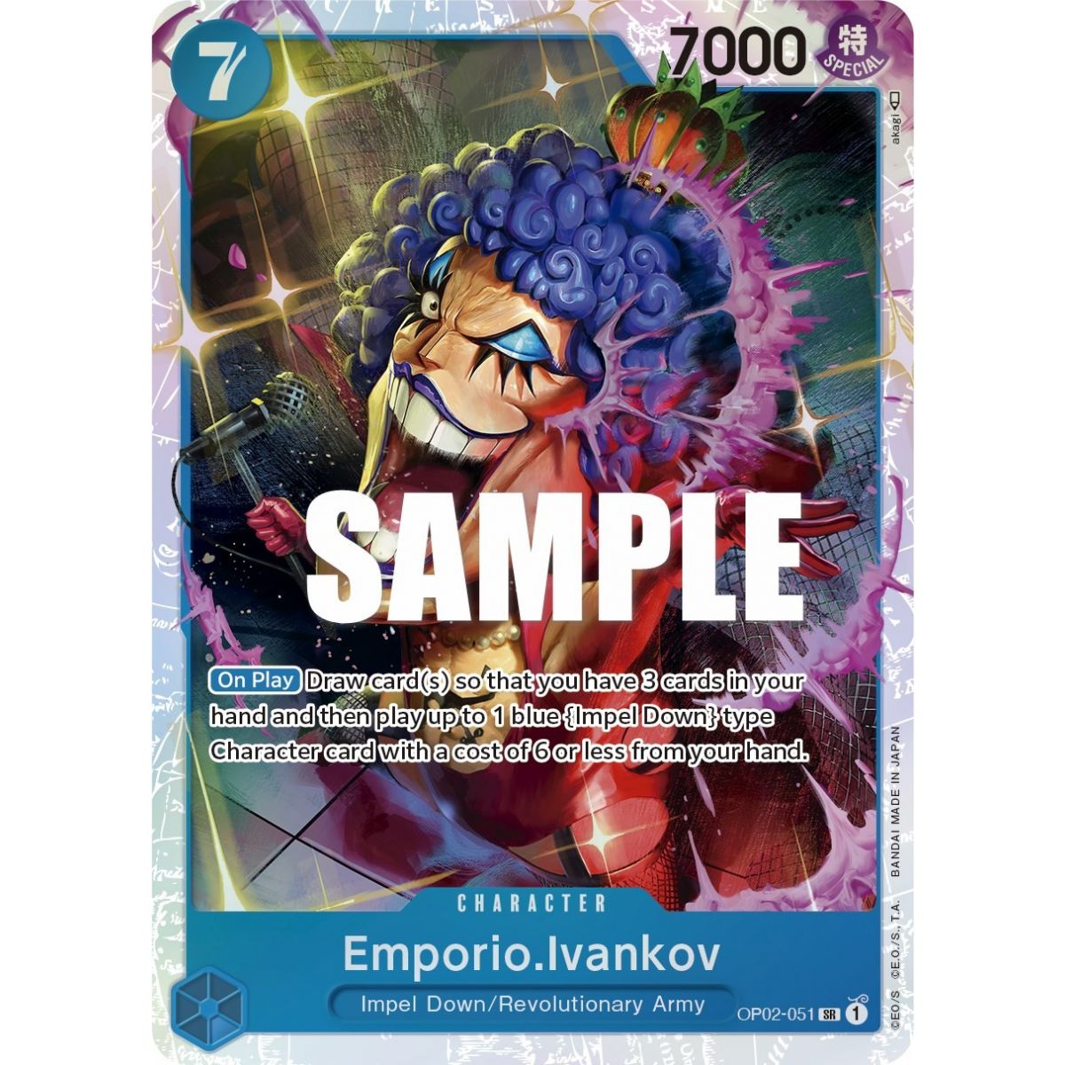 Emporio.Ivankov (051) - SR  OP02-051 - OP02 Paramount War