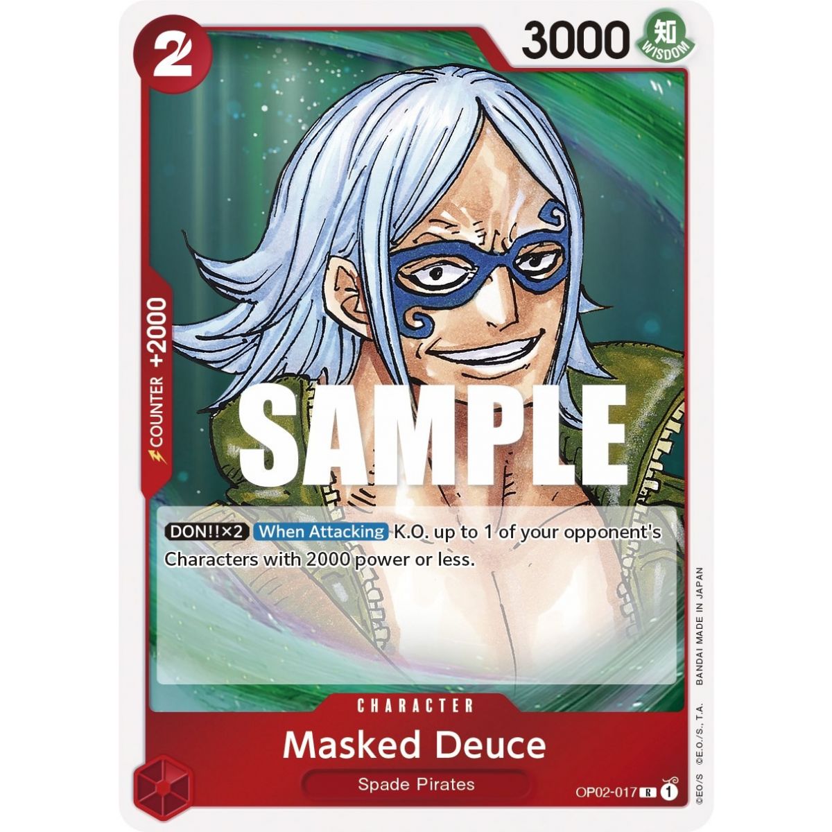 Item Masked Deuce - R  OP02-017 - OP02 Paramount War