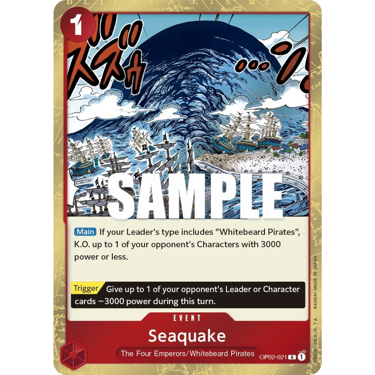 Seaquake - R  OP02-021 - OP02 Paramount War