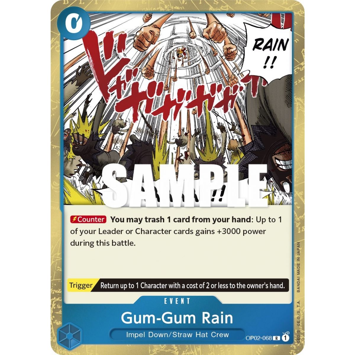 Item Gum-Gum Rain - R  OP02-068 - OP02 Paramount War