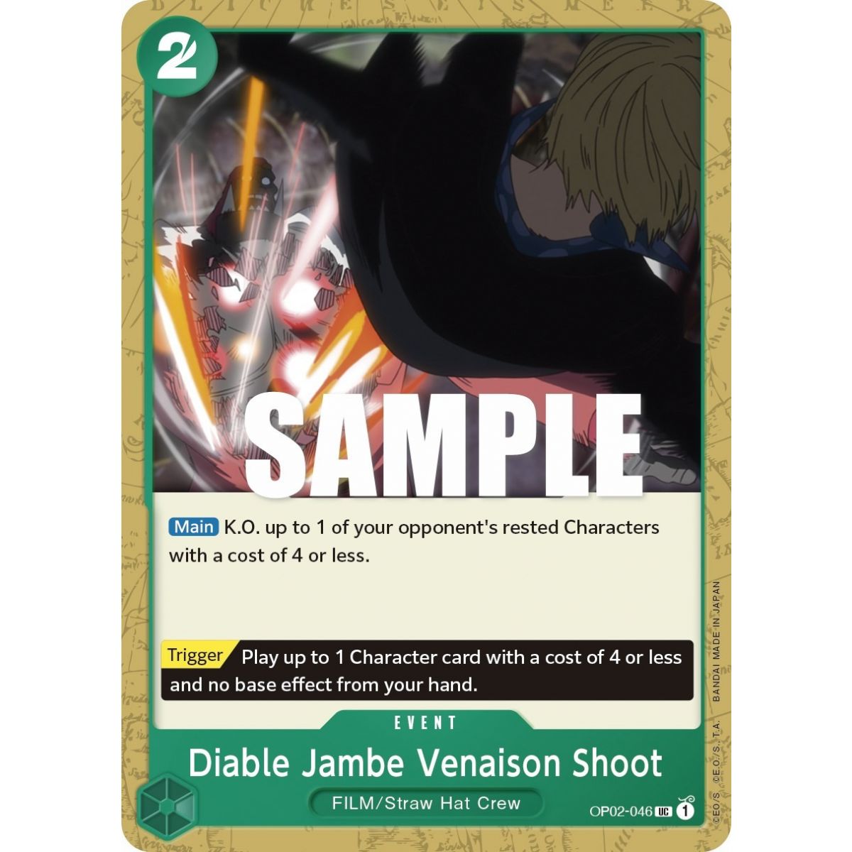 Item Diable Jambe Venaison Shoot - UC  OP02-046 - OP02 Paramount War