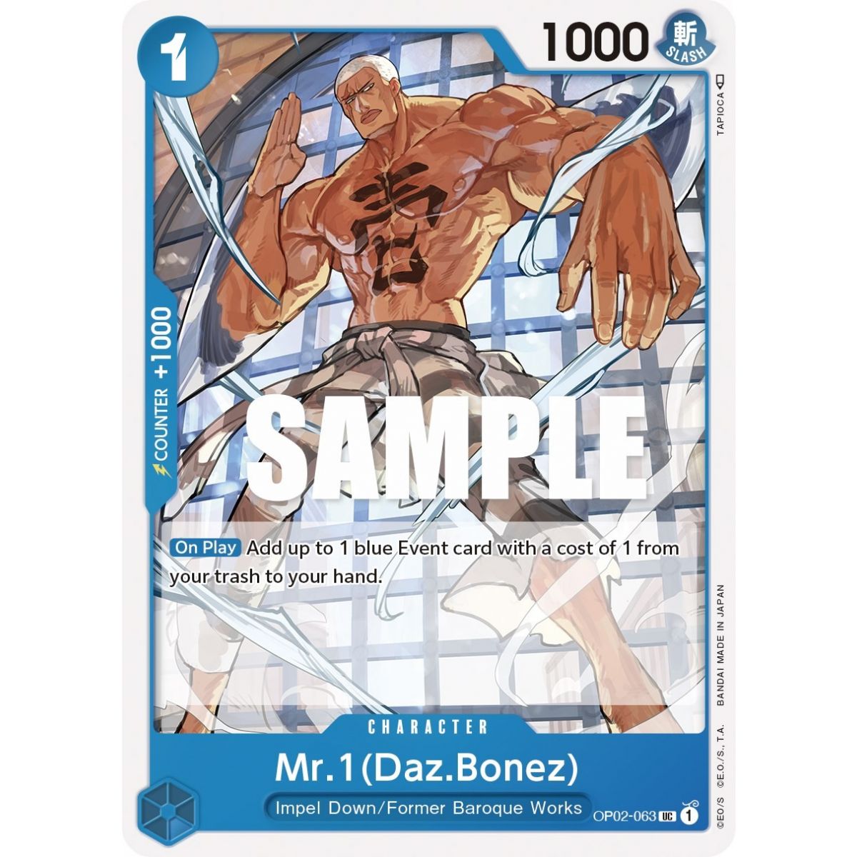 Mr.1 (Daz.Bonez) - UC  OP02-063 - OP02 Paramount War