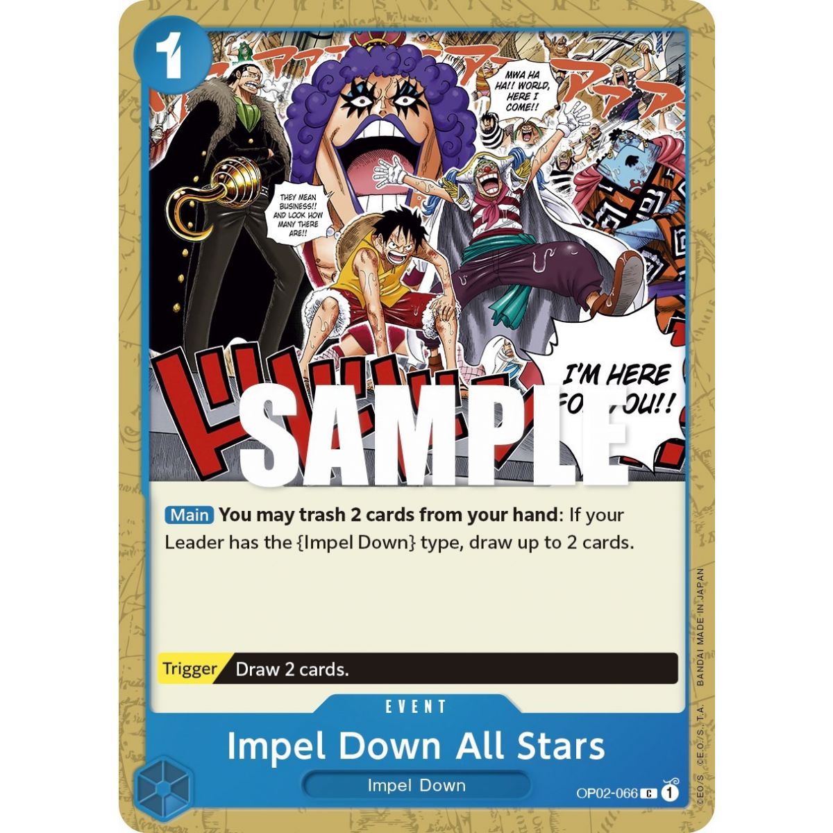 Impel Down All Stars - C  OP02-066 - OP02 Paramount War