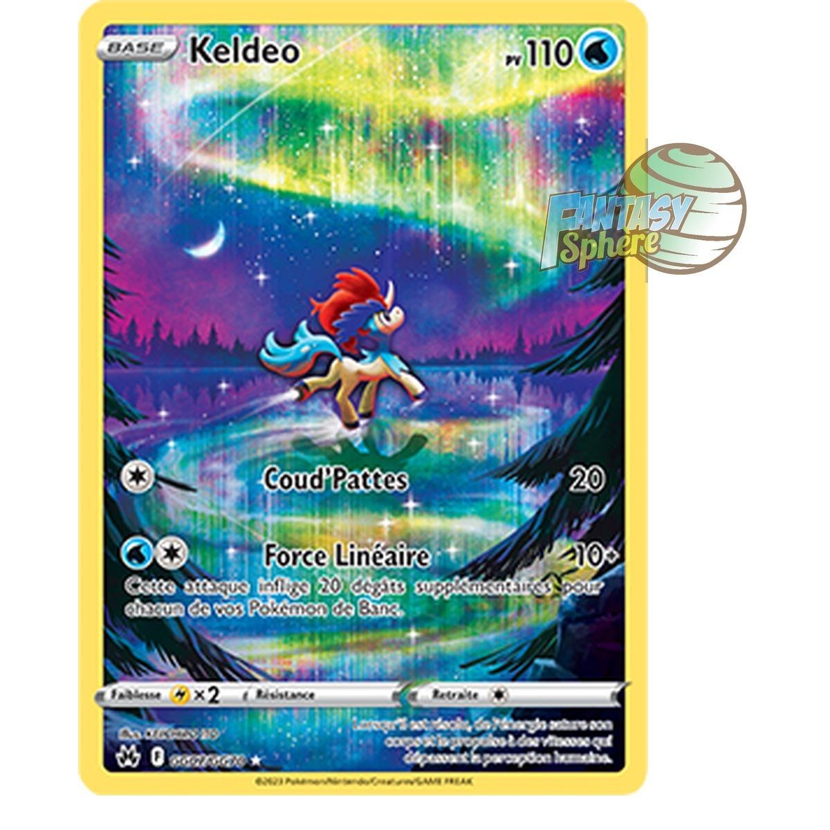 Keldeo - Rare GG07/GG70 - Epee et Bouclier 12.5 Zenith Supreme
