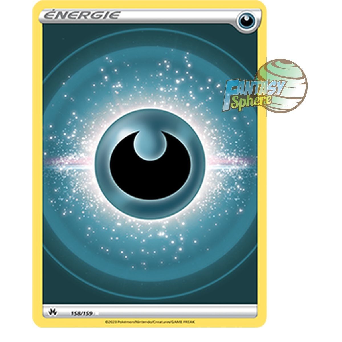 Énergie Darkness de base - Full Art Ultra Rare 158/159 - Epee et Bouclier 12.5 Zenith Supreme