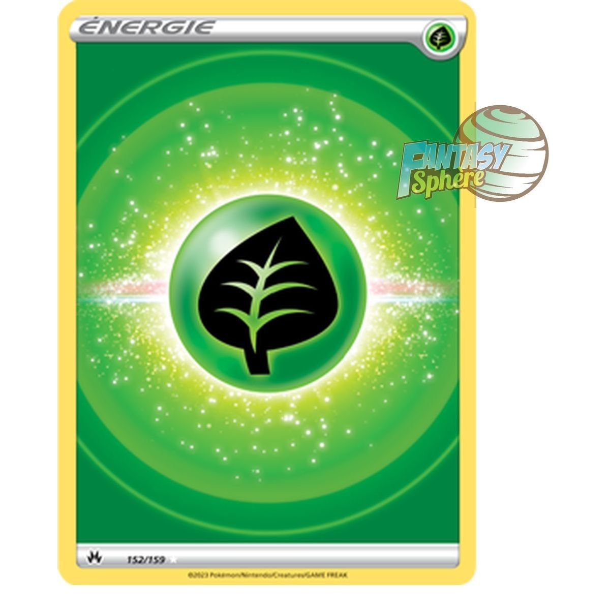 Énergie Grass de base - Full Art Ultra Rare 152/159 - Epee et Bouclier 12.5 Zenith Supreme