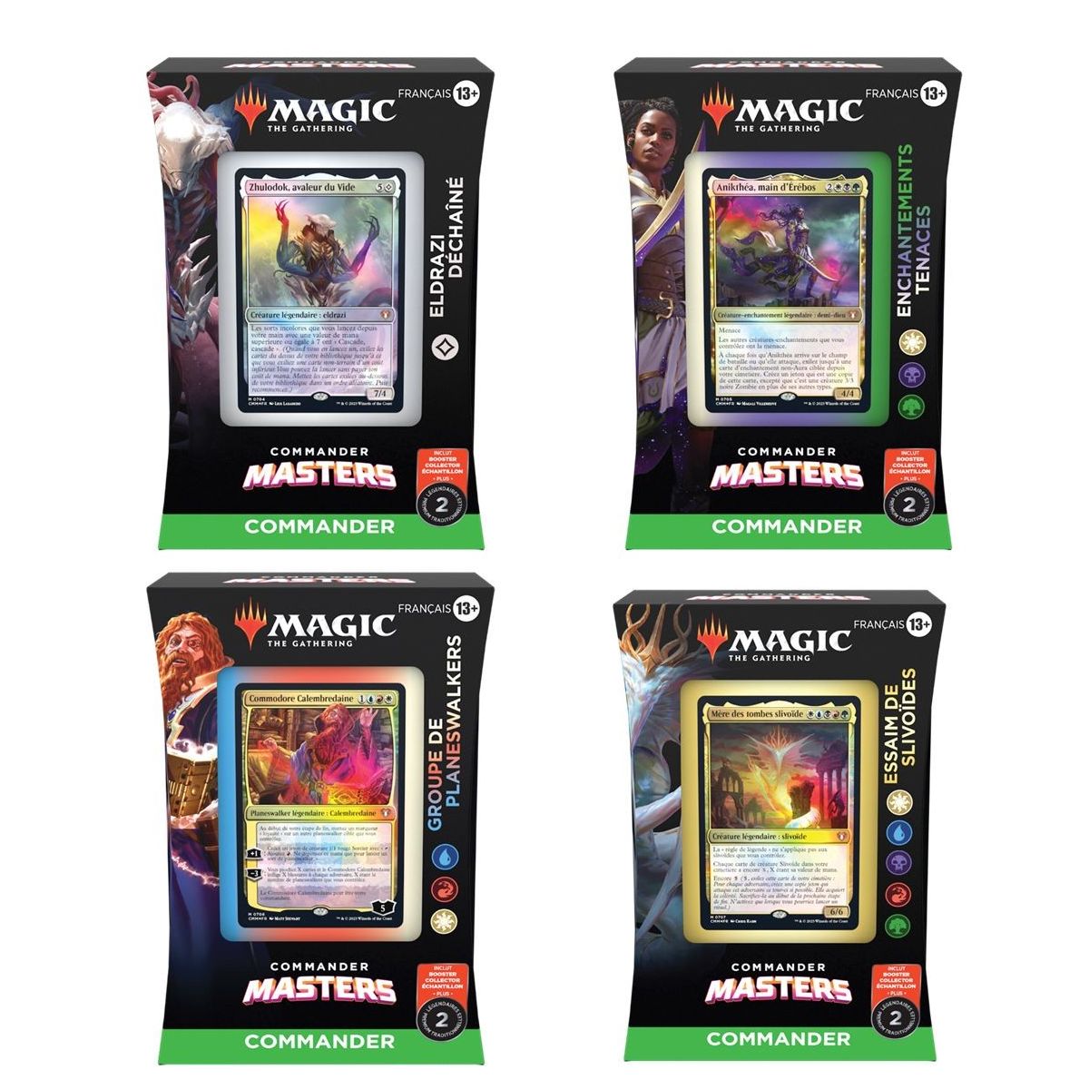 Item MTG - Lot de 4 Deck Commander - Commander Masters - FR