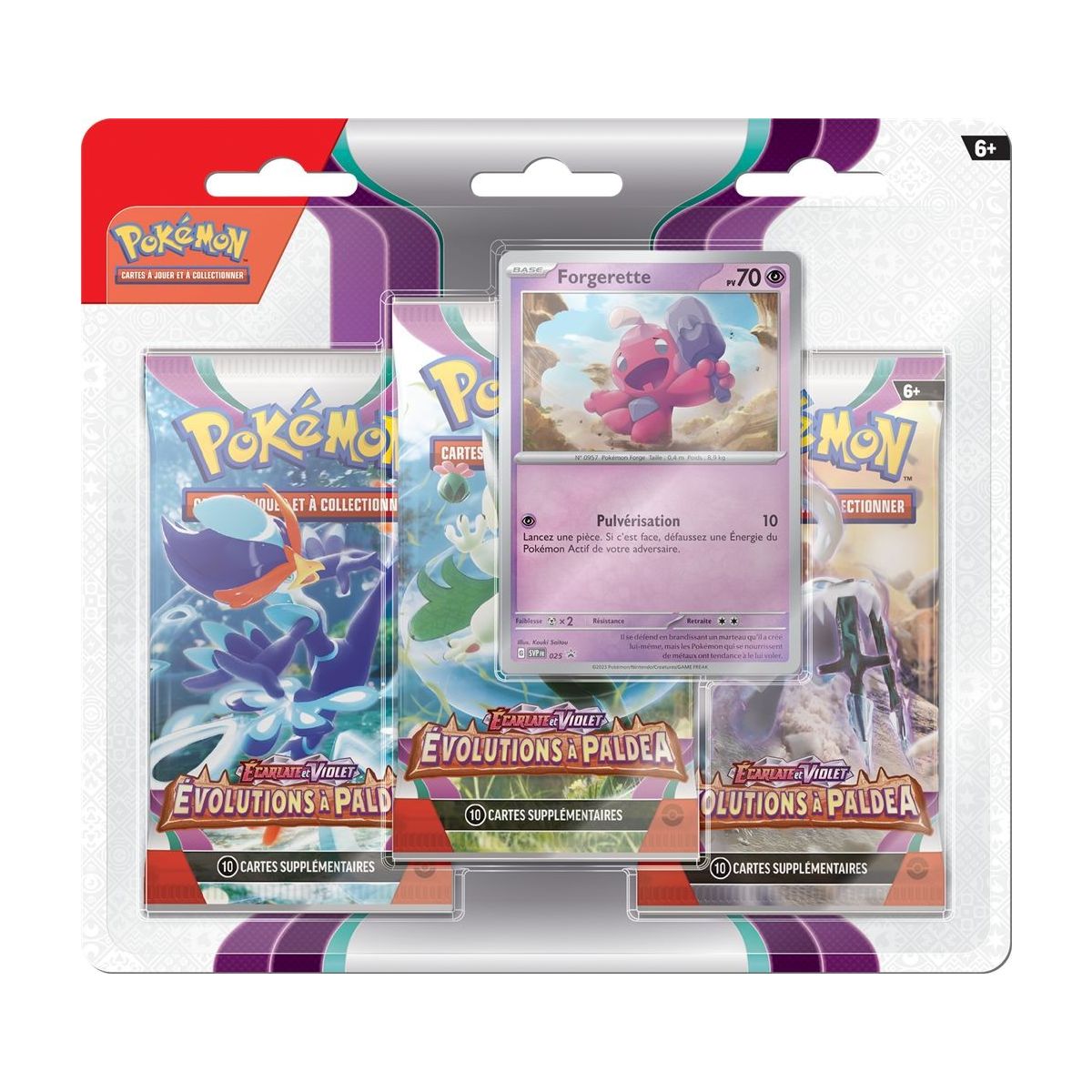 Pokémon - Tri-Pack - Ecarlate et Violet - Evolutions à Paldea - [SV02 - EV02] - Forgerette / Vrombi FR