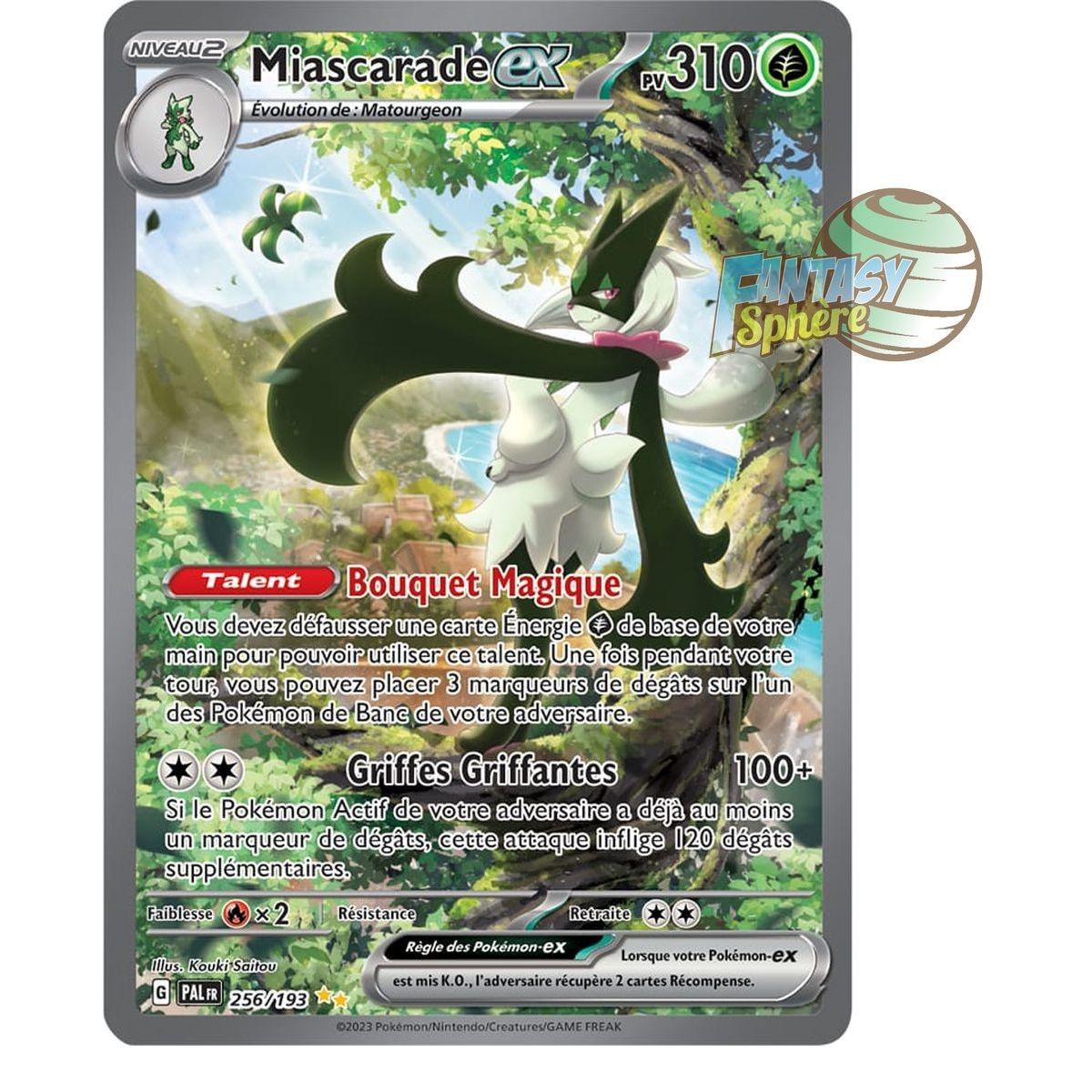 Miascarade EX - Special Illustration Rare 256/193 - Ecarlate et Violet Evolution à Paldea