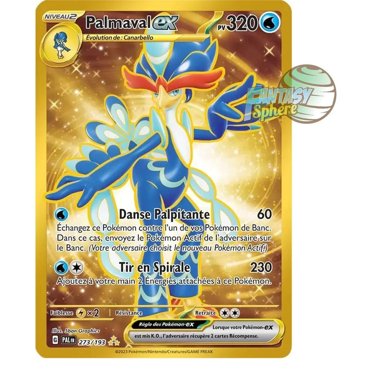 Palmaval EX - Hyper rare 273/193 - Ecarlate et Violet Evolution à Paldea