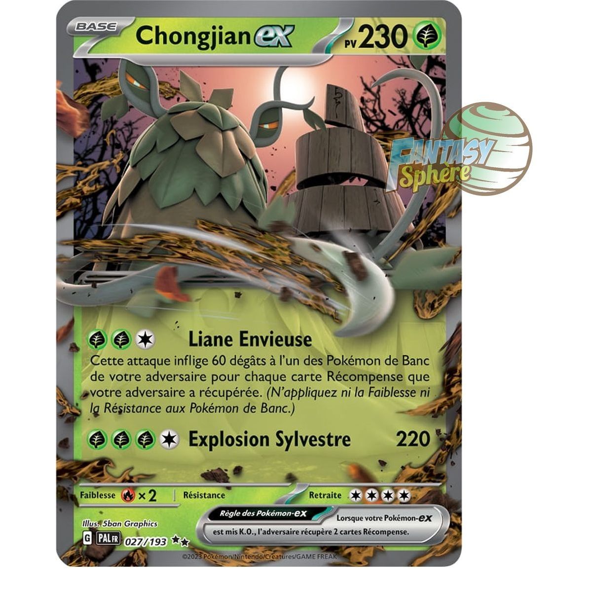 Chongjian EX - Double Rare 27/193 - Ecarlate et Violet Evolution à Paldea