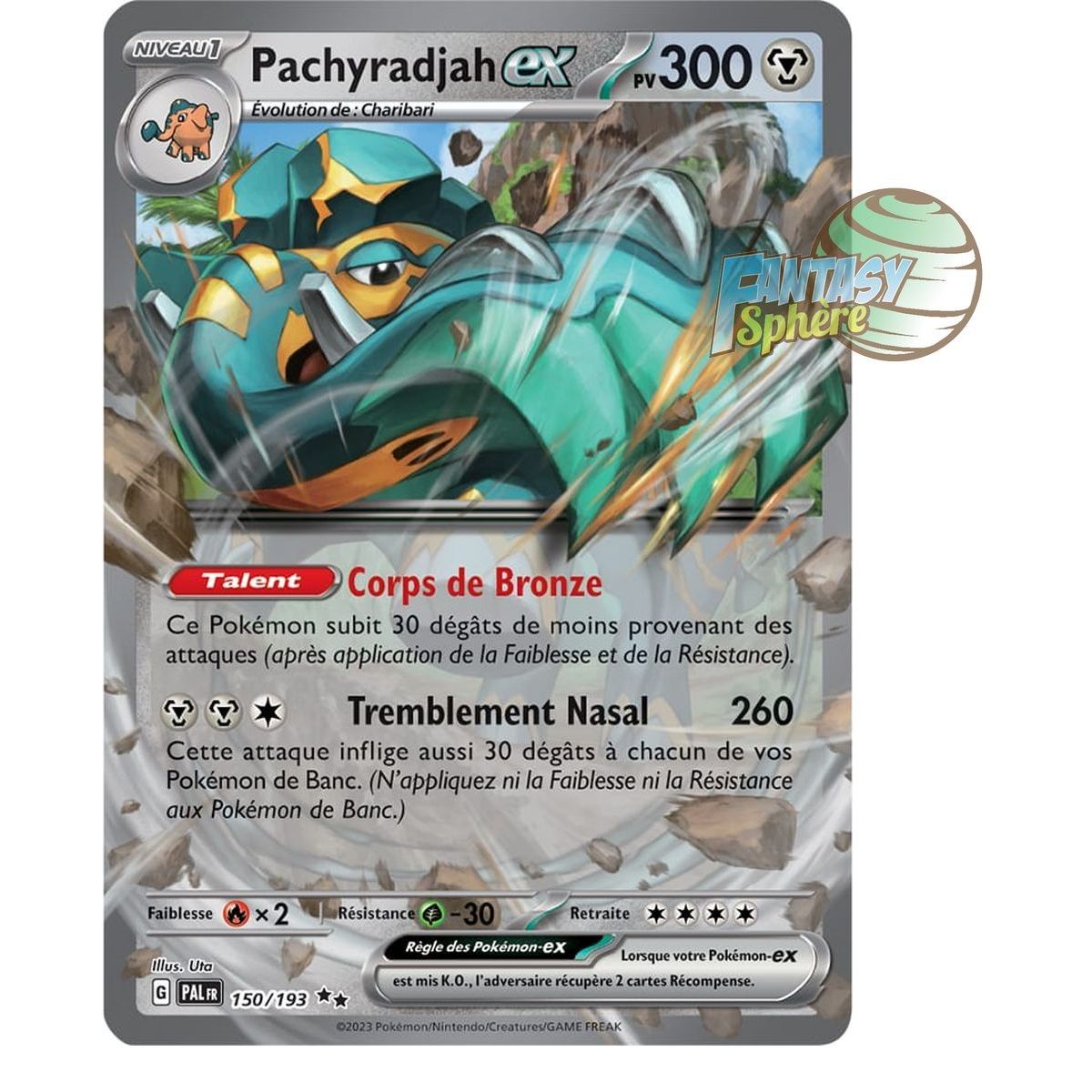 Pachyradjah EX - Double Rare 150/193 - Ecarlate et Violet Evolution à Paldea