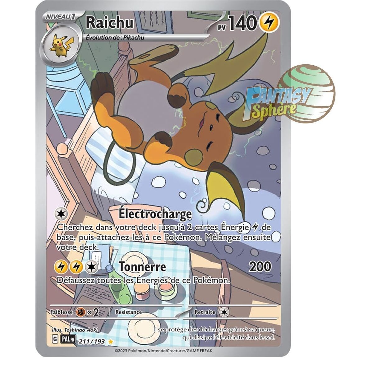 Raichu - Illustration Rare 211/193 - Ecarlate et Violet Evolution à Paldea