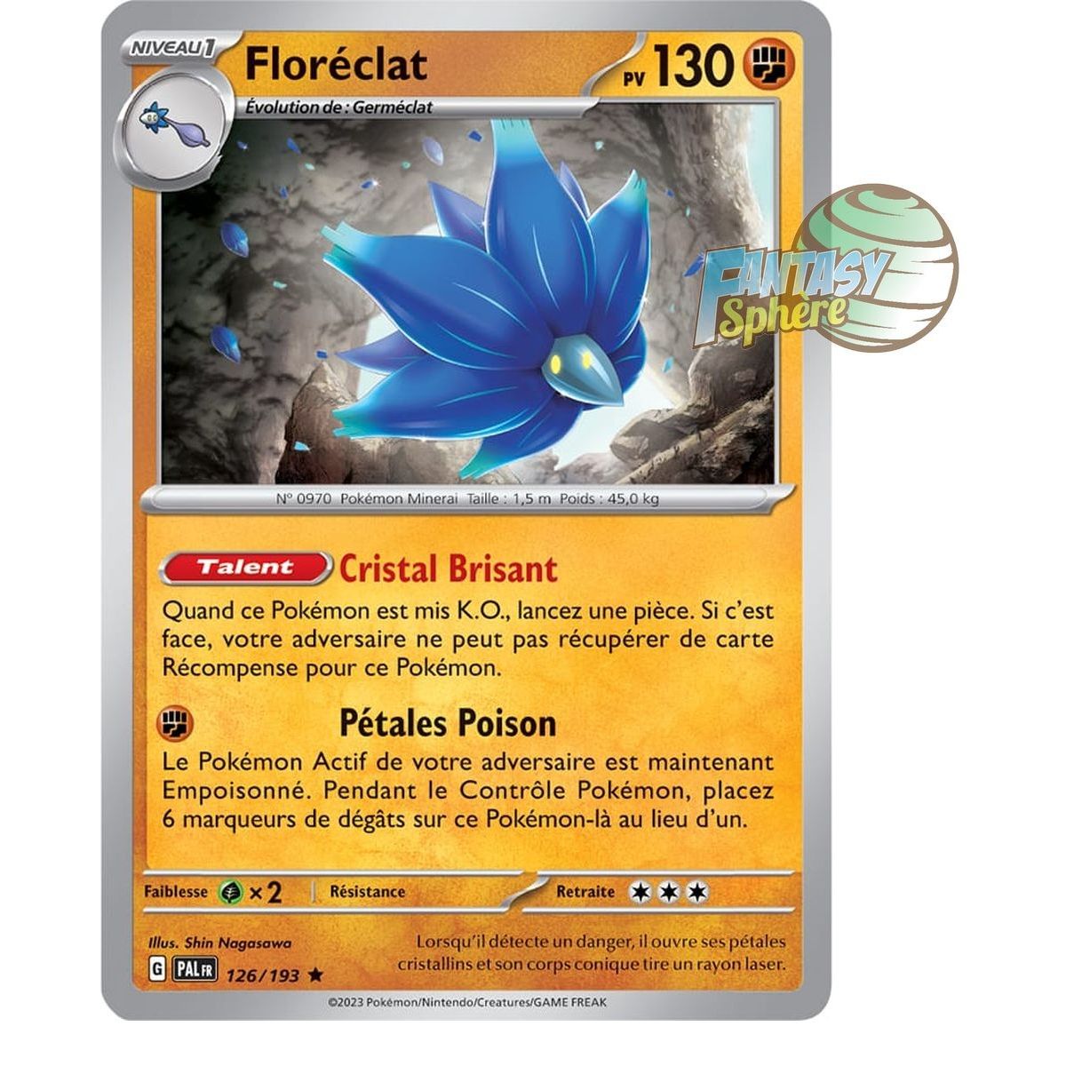 Floréclat - Holo Rare 126/193 - Ecarlate et Violet Evolution à Paldea