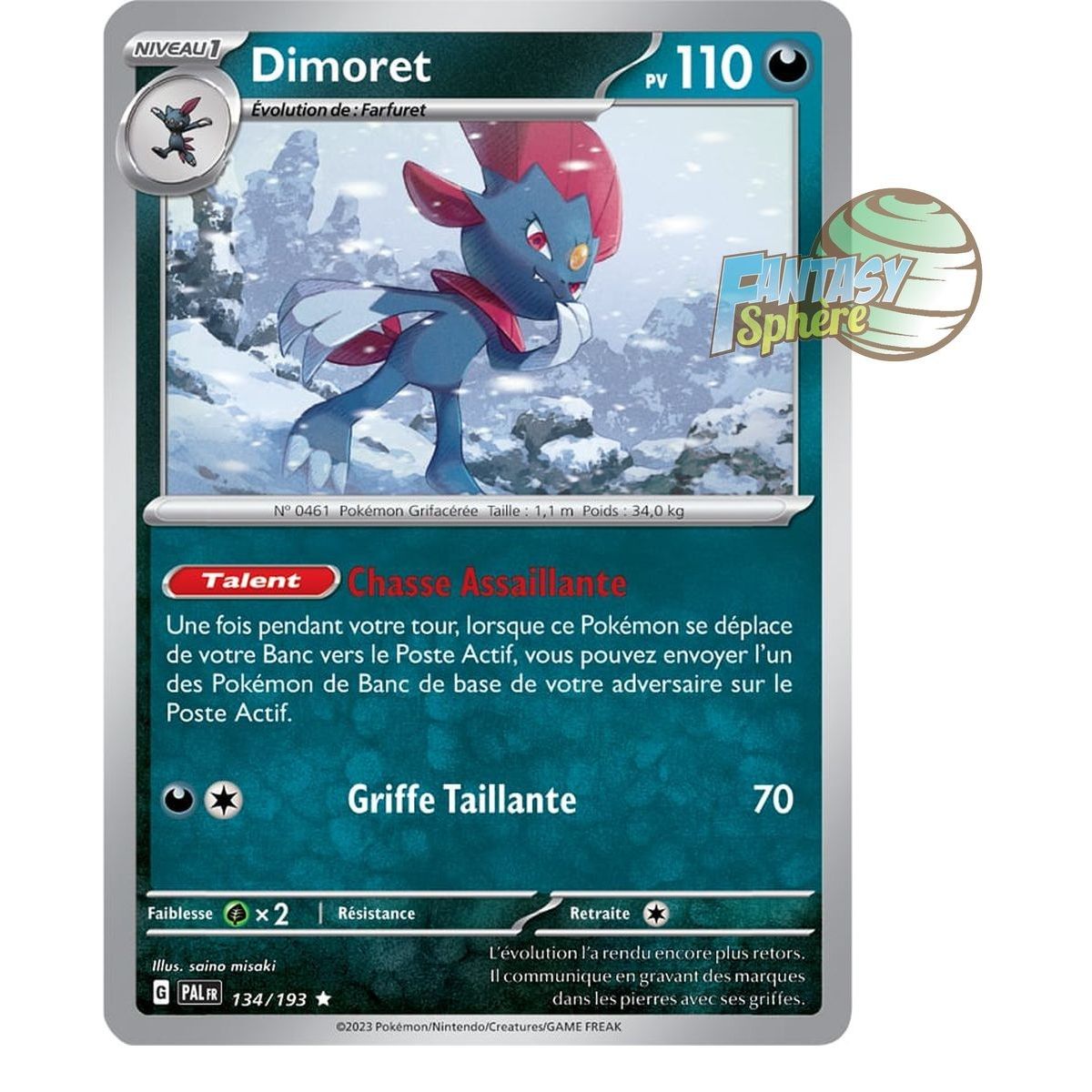 Dimoret - Holo Rare 134/193 - Ecarlate et Violet Evolution à Paldea