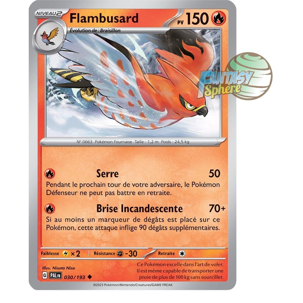 Flambusard - Reverse 30/193 - Ecarlate et Violet Evolution à Paldea